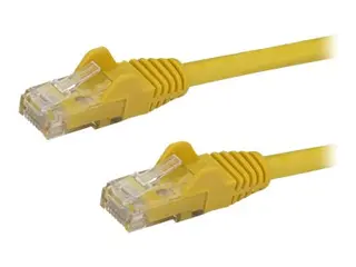 Startech 2m CAT6 Ethernet Cable, 10 Gigabit Snagless RJ45 650MHz 100W PoE Patch Cord, CAT 6 10GbE UTP Network Cable w/Strain Relief, Yellow, Wiring is UL Certified/TIA Category 6 - 24AWG (N6PATC2MYL) - koblingskabel - 2 m - gul