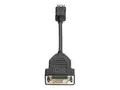 HP DisplayPort to DVI-D Adapter - DisplayPort-adapter enkeltlenke - DisplayPort (hann) til DVI-D (hunn) - 19 cm - l&#229;st