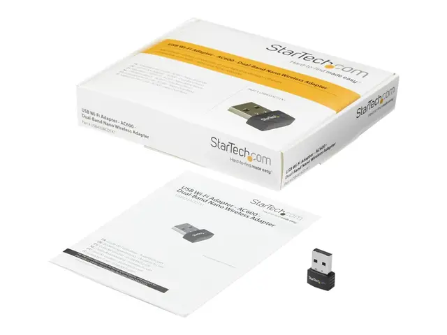 StarTech.com Wireless USB WiFi Adapter - Dual Band AC600 Dongle 2....