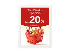 Samsung EM13DX - 13" Diagonalklasse (13.3" synlig) EMDX series e-Paper display - E Ink Spectra 6 - intelligent skilting - Tizen OS 1600 x 1200 - PoE - gråhvit