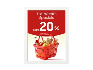 Samsung EM13DX - 13" Diagonalklasse (13.3" synlig) EMDX series e-Paper display - E Ink Spectra 6 - intelligent skilting - Tizen OS 1600 x 1200 - PoE - gråhvit