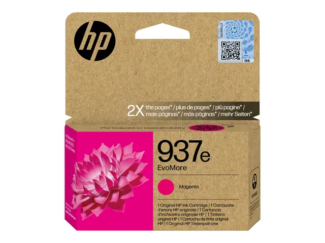 HP 937e EvoMore - Magenta original blekkpatron for Officejet Pro 9...