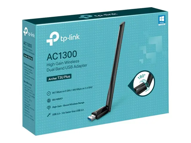TP-Link Archer T3U Plus - Nettverksadapter USB 3.0 Wi-Fi 5