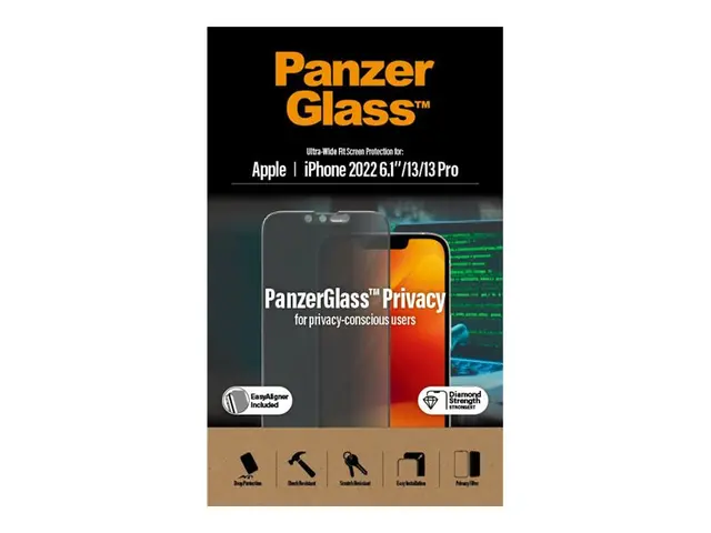 PanzerGlass - Skjermbeskyttelse for mobiltelefon ultrabred passfor...
