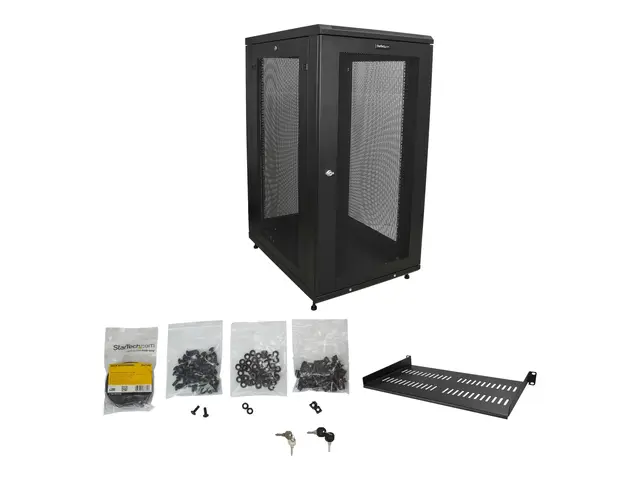 Startech 24U Server Rack Cabinet, 4-Post Adjustable Depth (2" to 3...