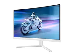 Philips Evnia 5000 32M2C5501 - LED-skjerm gaming - kurvet - 32" (31.5" synlig) - 2560 x 1440 QHD @ 180 Hz - Fast VA - 3500:1 - HDR10 - 0.5 ms - 2xHDMI, DisplayPort - hvit