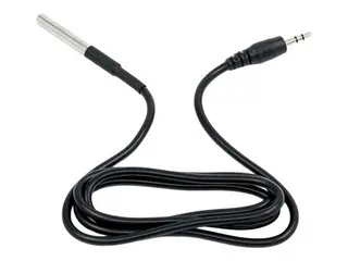 Shelly DS18B20 - Add-on - temperatursensor 1 m kabel, 3,5 mm plugg - svart