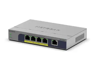 NETGEAR GS105PP - Switch - ikke-styrt - 1 x 10/100/1000 + 4 x 10/100/1000 (PoE+) stasjonær, veggmonterbar - PoE+ (83 W)