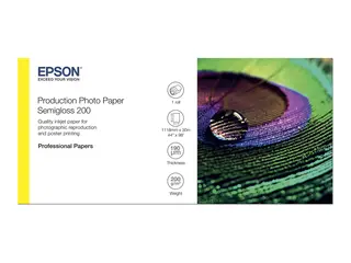 Epson Production - Polyetylen (PE) - halvblank mikroporøs - 200 mikroner - Rull (111,8 cm x 30 m) - 200 g/m² - 1 rull(er) fotopapir - for Stylus Pro 9890; SureColor P10000, P20000, SC-P10000, P20000, P8000, P9000, P9500, T7200