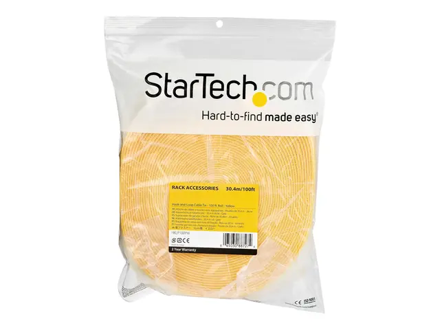 StarTech.com 100ft Hook and Loop Roll, Cut-to-Size Reusable Cable ...