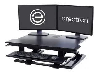 Ergotron WorkFit-TX - Stående skrivebordomformer rektangulær - svart