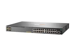 HPE Aruba 2930F 24G PoE+ 4SFP+ - Switch - L3 Styrt - 24 x 10/100/1000 (PoE+) + 4 x 1 Gigabit / 10 Gigabit SFP+ (opplink) - rackmonterbar - PoE+ (370 W)
