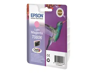 Epson T0806 - Lys magenta - original - blære med RF/lyd-alarm blekkpatron - for Stylus Photo P50, PX650, PX660, PX700, PX710, PX720, PX730, PX800, PX810, PX820, PX830