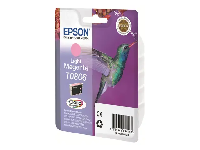 Epson T0806 - Lys magenta - original - blære med RF/lyd-alarm - bl...