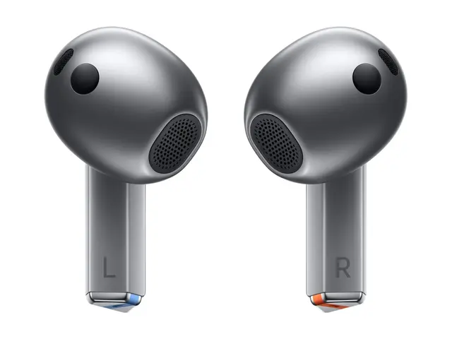 Samsung Galaxy Buds3 - True wireless-hodetelefoner med mikrofon i øret - Bluetooth - aktiv støydemping - sølv 