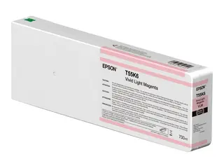 Epson T55K6 - 700 ml - livlig lys magenta original - blekkpatron - for SureColor SC-P6000, SC-P7000, SC-P7000V, SC-P8000, SC-P9000, SC-P9000V