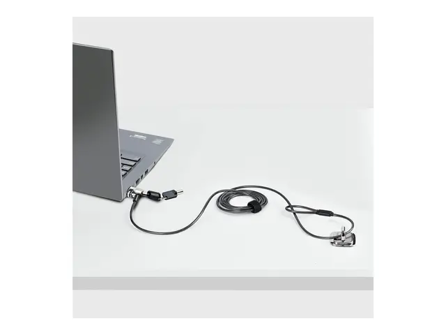 StarTech.com Nano Laptop Cable Lock, 6ft (2m), Anti-Theft Keyed Se...