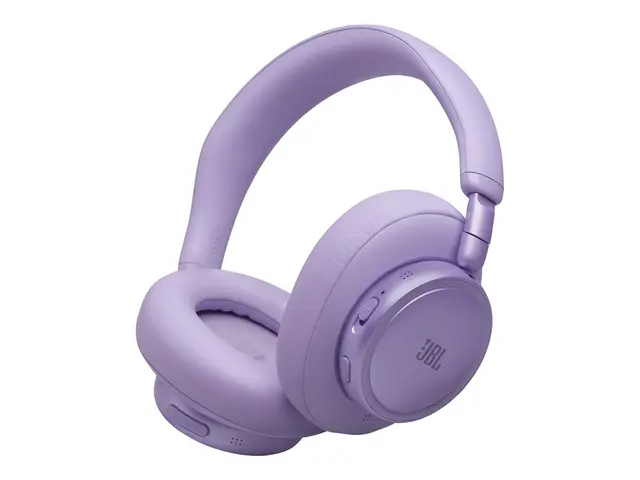 JBL LIVE 780NC - Hodetelefoner med mikrofon full størrelse - Bluetooth - trådløs, kablet - aktiv støydemping - 3,5 mm jakk - purpur 