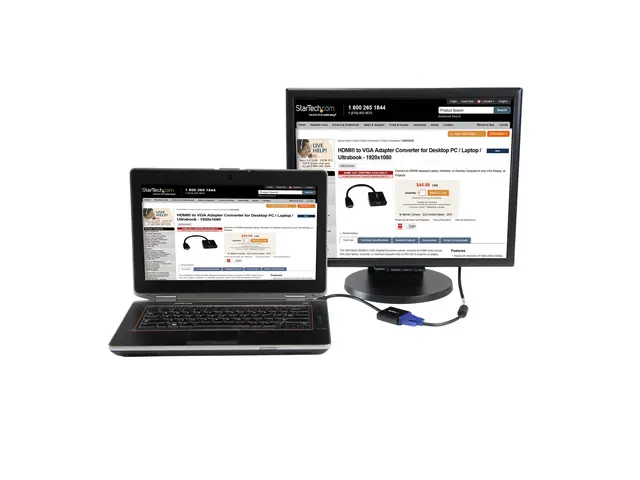 StarTech.com 1080p 60Hz HDMI to VGA High Speed Display Adapter - A...