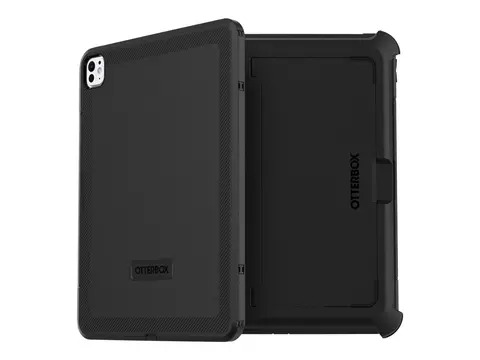 OtterBox Defender Series - Beskyttelsesboks baksidedeksel for nettbrett robust - polykarbonat, termoplastisk elastomer (TPE) - svart - 13&quot; - for Apple 13-inch iPad Pro (M4)