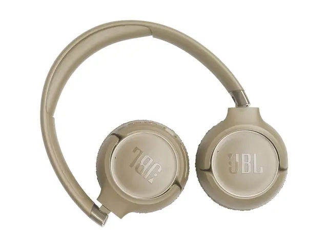 JBL TUNE 680NC - Hodetelefoner med mikrofon on-ear - Bluetooth - trådløs, kablet - aktiv støydemping - beige 
