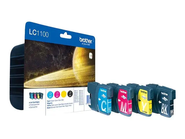 Brother LC1100 Value Pack - 4-pack svart, gul, cyan, magenta origi...