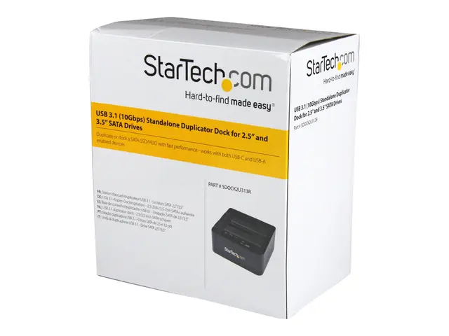 StarTech.com Standalone Hard Drive Duplicator, Dual Bay HDDSSD Clo...