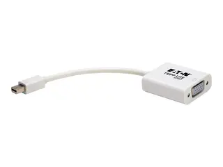 Eaton Tripp Lite Series 6in Mini DisplayPort to VGA Adapter Active Converter mDP to VGA M/F 6&quot; DisplayPort-adapter - Mini DisplayPort (hann) til HD-15 (VGA) (hunn) - 15 cm - aktiv - hvit