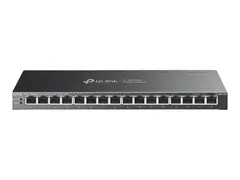 TP-Link TL-SG116P V1 - Switch - ikke-styrt 16 x 10/100/1000 (PoE+) - stasjonær - PoE+ (120 W)