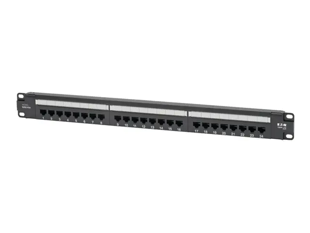 Eaton Tripp Lite Series Cat6 24-Port Patch Panel - PoE+ Compliant,...
