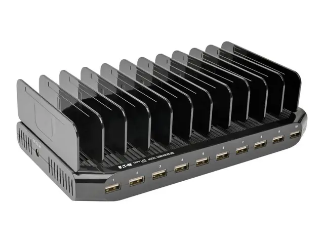 Eaton Tripp Lite Series 10-Port USB Charging Station with Adjustab...