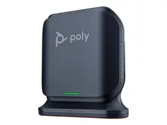 Poly Rove B2 - Tr&#229;dl&#248;s telefonbasestasjon / VoIP telefonbasestasjon med anrops-ID/samtale venter DECT - treveis anropskapasitet - SIP, SIP v2, SIP over TLS, SIP over UDP, SIP over TCP, SDP, RTCP, RTP - svart