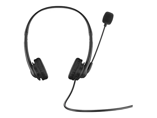HP G2 - Hodesett on-ear kablet USB skyggesvart