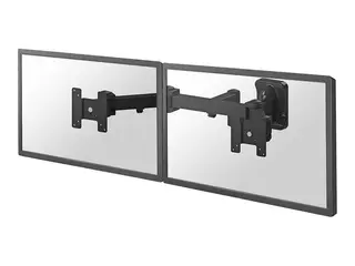 Neomounts FPMA-W960D - Brakett - full bevegelse for 2 LCD-skjermer - svart - skjermstørrelse: 10"-27" - veggmonterbar