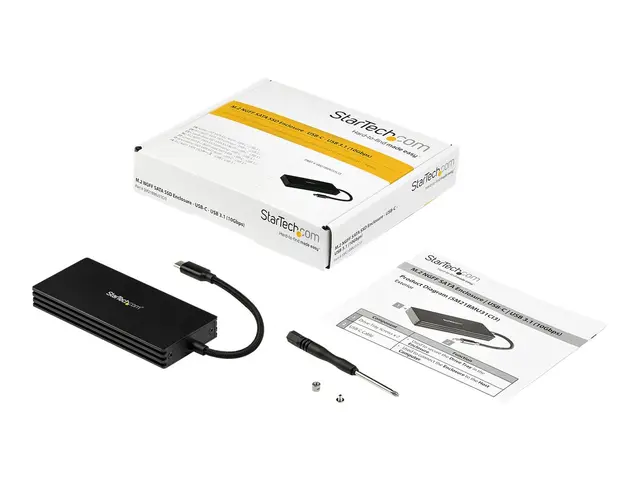 StarTech.com M.2 SSD Enclosure for M.2 SATA Drives - USB 3.1 - USB...