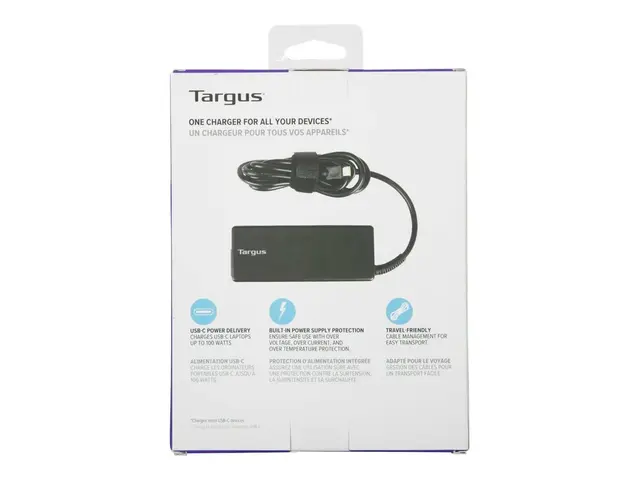 Targus - Strømadapter 100 watt PD (24 pin USB-C) svart