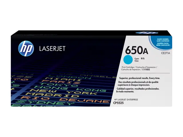 HP 650A - Cyan - original - LaserJet - tonerpatron (CE271A) - for ...