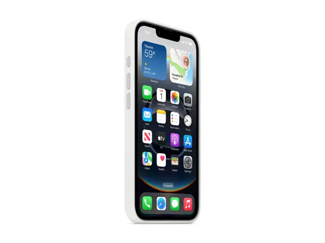 Apple - Baksidedeksel for mobiltelefon silikon hvit iPhone 16e