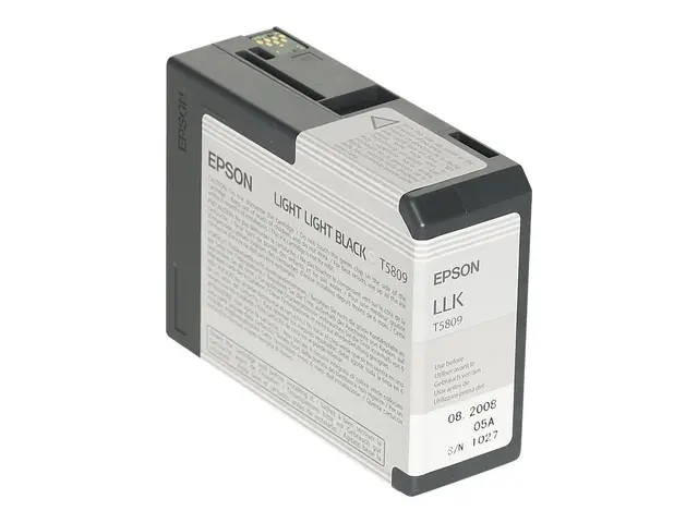 Epson T5809 - 80 ml - lysesvart - original - blekkpatron - for Sty...