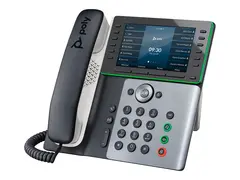 Poly Edge E550 - VoIP-telefon med anrops-ID/samtale venter treveis anropskapasitet - SIP, SDP - midnattsbl&#229;, hvit