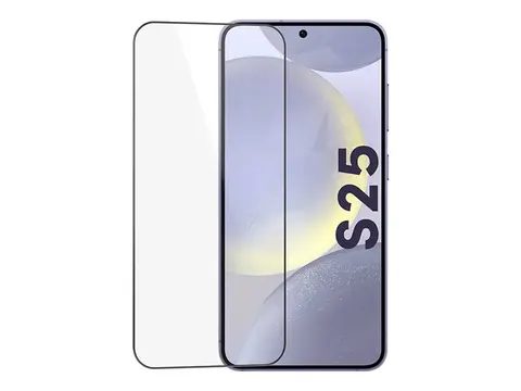 Key Besseggen - Skjermbeskyttelse for mobiltelefon kant-til-kant - glass - rammefarge svart - for Samsung Galaxy S25
