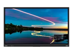 Lenovo ThinkVision T86 - LED-skjerm 86" - stasjonær - berøringsskjerm - 3840 x 2160 4K @ 60 Hz - VA - 400 cd/m² - 4000:1 - DisplayHDR 10 - 6.5 ms - høyttalere - ravnsort