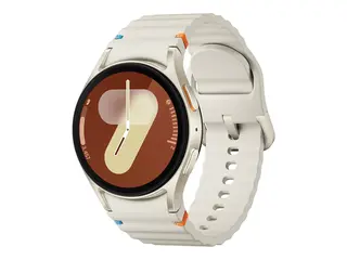 Samsung Galaxy Watch7 - 40 mm - smartklokke med sportsbånd gummi - båndbredde: S/M - display 1.3" - 32 GB - NFC, Wi-Fi, Bluetooth - 28.9 g - kremfarget