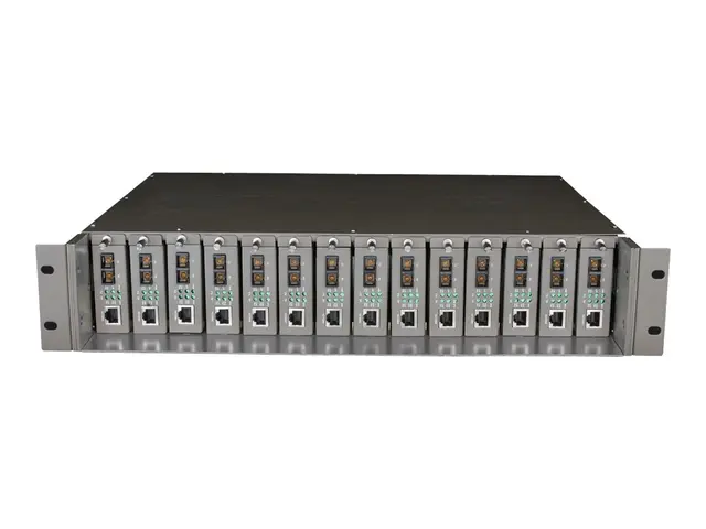 TP-Link TL-MC1400 - Modulær utvidelsesbase 2U rackmonterbar for P/...