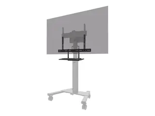 Neomounts AV40-500BL - Monteringssett (monteringsbrakett, tastaturhylle) for tastatur / mus - universal - svart - skjermstørrelse: 43"-110" - VESA-monterbar