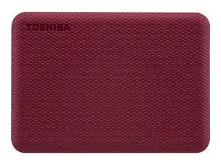 Toshiba Canvio Advance - Harddisk - 1 TB ekstern (bærbar) - 2.5" - USB 3.2 Gen 1 - rød