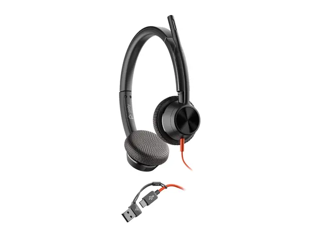 HP Poly Blackwire 3325 - 3300 series hodesett on-ear kablet 3,5 mm...
