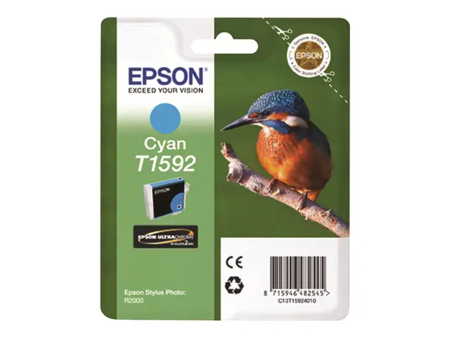 Epson T1592 - 17 ml - cyan - original - blister - blekkpatron - fo...