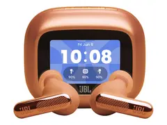 JBL LIVE Beam 4 - True wireless-hodetelefoner med mikrofon i øret - Bluetooth - aktiv støydemping - oransje
