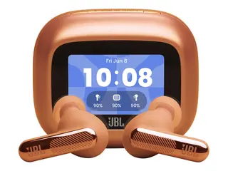 JBL LIVE Beam 4 - True wireless-hodetelefoner med mikrofon i øret - Bluetooth - aktiv støydemping - oransje